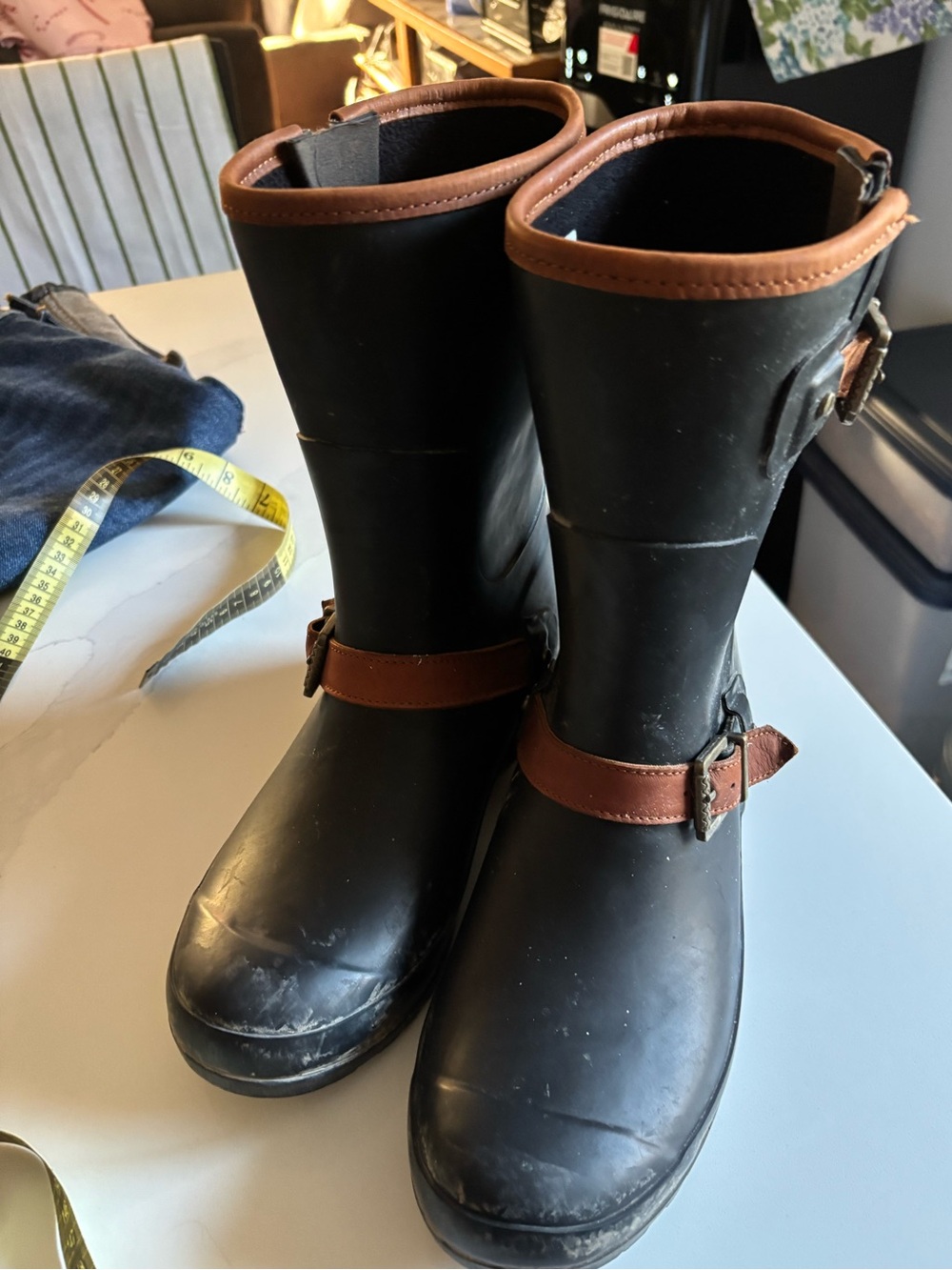 Sperry Top Sider Walker Fog Women's Sz9 Rain Boots Retro Classic